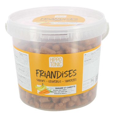 Hippo-Tonic Bonbons für Pferde mit Bananen- und Karottengeschmack Hippo-Tonic Bonbons für Pferde mit Bananen- und Karottengeschmack