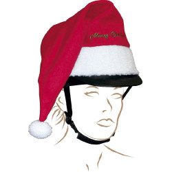 Weihnachts-Reithelmüberzug
