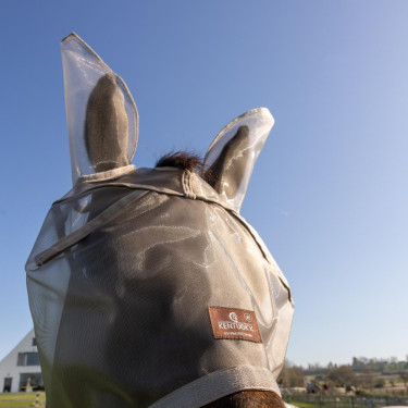 Klassische Fliegenmaske mit Ohren und Nasenschutz Kentucky Klassische Fliegenmaske mit Ohren und Nasenschutz Kentucky