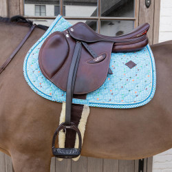 Kentucky Spring-Sattelpad Velvet Hahnentritt Kentucky Spring-Sattelpad Velvet Hahnentritt