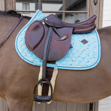 Kentucky Spring-Sattelpad Velvet Hahnentritt Kentucky Spring-Sattelpad Velvet Hahnentritt