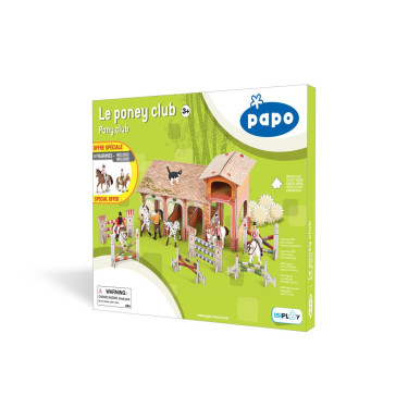 Der Poney-Club Papo mit 4 Figuren Der Poney-Club Papo mit 4 Figuren