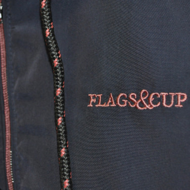 Damen-Blouson Poka Flags & Cup Marineblau