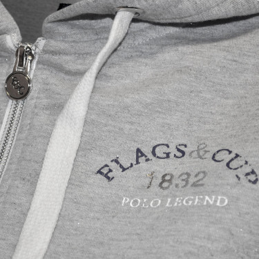 Damen-Sweatshirt Ona Flags & Cup Meliertes Grau