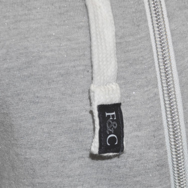 Damen-Sweatshirt Ona Flags & Cup Meliertes Grau