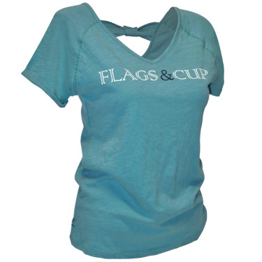 Damen-T-Shirt Amaluza Flags & Cup Celadongrün Grün Damen-T-Shirt Amaluza Flags & Cup Celadongrün Grün