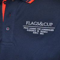 Kinder-Poloshirt Oyon Flags & Cup Marineblau Kinder-Poloshirt Oyon Flags & Cup Marineblau