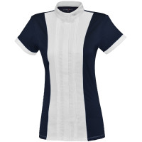 Polo Diamantina Damen Kurzarm Flags & Cup Marineblau