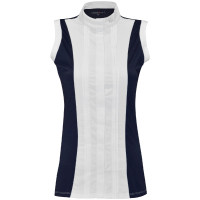 Ärmelloses Damen-Poloshirt Diamantina Flags & Cup Marineblau Ärmelloses Damen-Poloshirt Diamantina Flags & Cup Marineblau