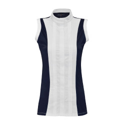 Ärmelloses Damen-Poloshirt Diamantina Flags & Cup Marineblau Ärmelloses Damen-Poloshirt Diamantina Flags & Cup Marineblau