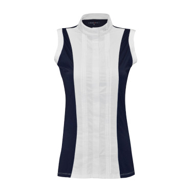 Ärmelloses Damen-Poloshirt Diamantina Flags & Cup Marineblau Ärmelloses Damen-Poloshirt Diamantina Flags & Cup Marineblau