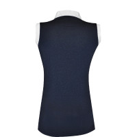 Ärmelloses Damen-Poloshirt Diamantina Flags & Cup Marineblau