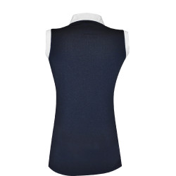 Ärmelloses Damen-Poloshirt Diamantina Flags & Cup Marineblau Ärmelloses Damen-Poloshirt Diamantina Flags & Cup Marineblau
