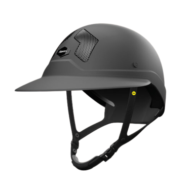 Mips Flex-on Armet Helm schwarz, Angel Dark Schirm, schwarzer Kinnriemen