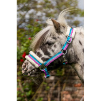 Halfter Funny Horses HKM Dunkelblau, Blau, Dunkelrosa Mehrfarbig