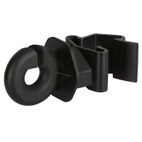 Ringisolator Clip T-Post AKO im 25er-Pack Schwarz