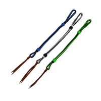 Dressurgerte Umbria Equitazione, geflochtenes Nylon mit Glitzereffekt