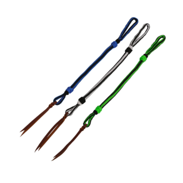 Dressurgerte Umbria Equitazione, geflochtenes Nylon mit Glitzereffekt