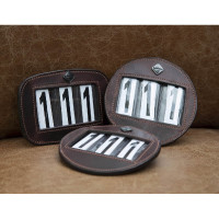 Runde LeMieux-Nummerntafel für Trensen Braun