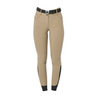 Damen-Reithose Equestro, Knie-Grip, High Waist