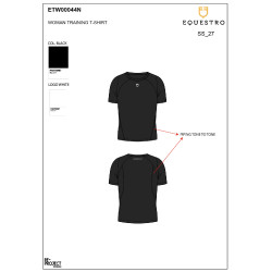 Damen-Trainings-Funktionsshirt Slim Fit Equestro