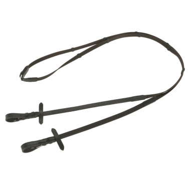Rutschfeste Zügel Covalliero 3 m Schwarz / Braun Rutschfeste Zügel Covalliero 3 m Schwarz / Braun