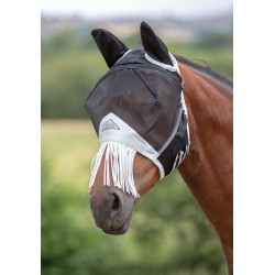 Fliegenschutzmaske mit Fransen Nase Shires FlyGuard Pro Fliegenschutzmaske mit Fransen Nase Shires FlyGuard Pro