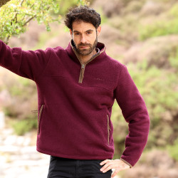 Herren-Fleecepullover mit Halbreißverschluss Shires Aubrion Core Herren-Fleecepullover mit Halbreißverschluss Shires Aubrion Core