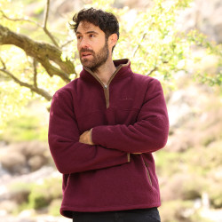 Herren-Fleecepullover mit Halbreißverschluss Shires Aubrion Core Herren-Fleecepullover mit Halbreißverschluss Shires Aubrion Core