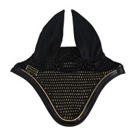 Pferdeohren Haube Harcour Freya Schwarz / schwarz gold