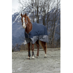 Equithème TYREX 600 D Decke Marine / Grau Blau Equithème TYREX 600 D Decke Marine / Grau Blau