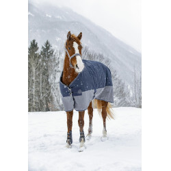 Equithème TYREX 600 D Decke Marine / Grau Blau Equithème TYREX 600 D Decke Marine / Grau Blau