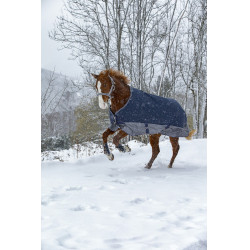 Equithème TYREX 600 D Decke Marine / Grau Blau Equithème TYREX 600 D Decke Marine / Grau Blau