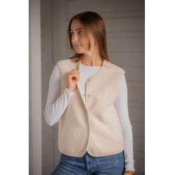 Reitweste Damen Pénélope Charline – Fleece, Off-White