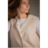 Reitweste Damen Pénélope Charline – Fleece, Off-White