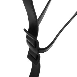 Martingal mit Lederhalsband, verstellbare Schnallen