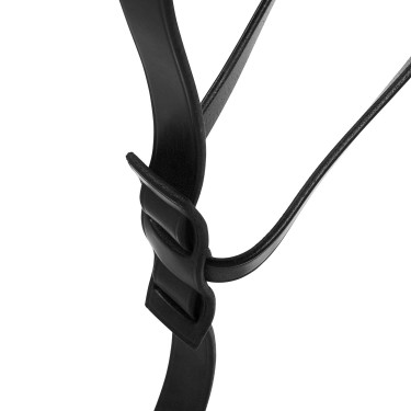 Martingal mit Lederhalsband, verstellbare Schnallen
