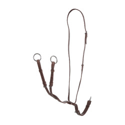 Martingal mit Lederhalsband, verstellbare Schnallen