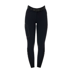 Damen-Slim-Fit-Hose mit hoher Taille Equestro Ridertechnology Full Grip