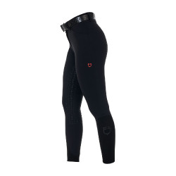 Damen-Slim-Fit-Hose mit hoher Taille Equestro Ridertechnology Full Grip