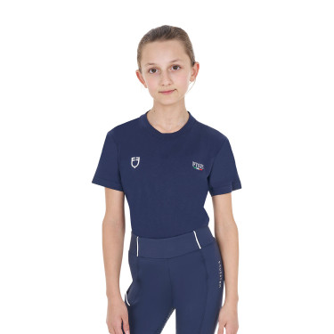 Unisex-Kinder-T-Shirt Slim Fit Equestro X Fise