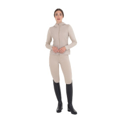 Damen-Funktionshoodie mit Kapuze und Micro-Mesh-Einsätzen