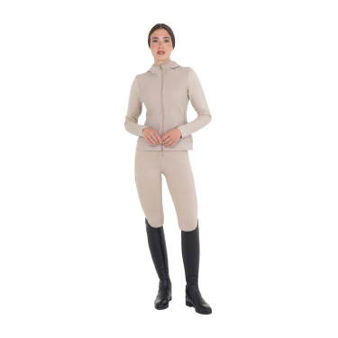 Damen-Funktionshoodie mit Kapuze und Micro-Mesh-Einsätzen