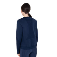Damen-Technik-Sweatshirt mit Rundhalsausschnitt und Micro-Mesh-Einsätzen