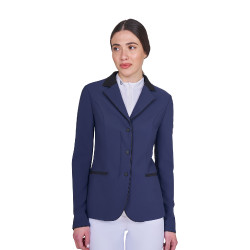 Damen-Turnierjacke mit Reißverschluss und Knöpfen