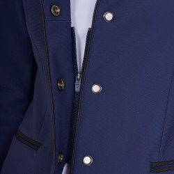 Damen-Turnierjacke mit Reißverschluss und Knöpfen
