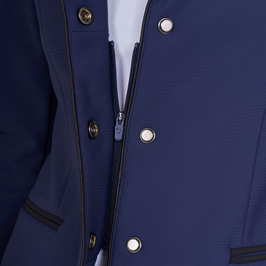 Damen-Turnierjacke mit Reißverschluss und Knöpfen