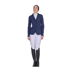 Damen-Turnierjacke mit Reißverschluss und Knöpfen