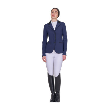 Damen-Turnierjacke mit Reißverschluss und Knöpfen