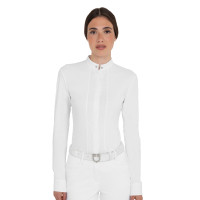 Damenwettkampf-Poloshirt Damen Reitturnier-Hemd